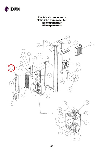 Плата электронная 30900065 для печей электрических т.м. HOUNO