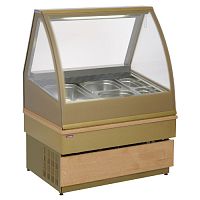 Витрина охлаждаемая для салатов UNIS Georgia III Salad 100 double glass, inox