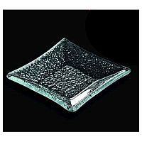 Салатник квадр. 90*90 мм. прозр. стекло 3D /6/60/