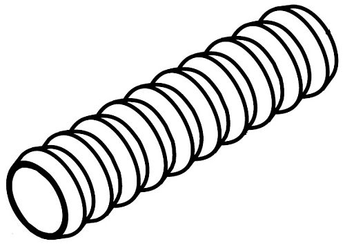 Патрубок гофрированный 019055A для катка гладильного серии GMP, мод. GMP 1600.VAR