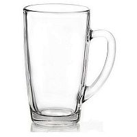 Кружка 450 мл. d=80, h=140 мм прозрач. Капучино /20/840/