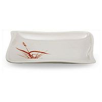 Тарелка прямоугольная 21,5*14 см. "Осенняя трава"