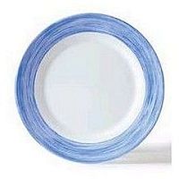 Тарелка d=195 мм. голубой край Браш /6/