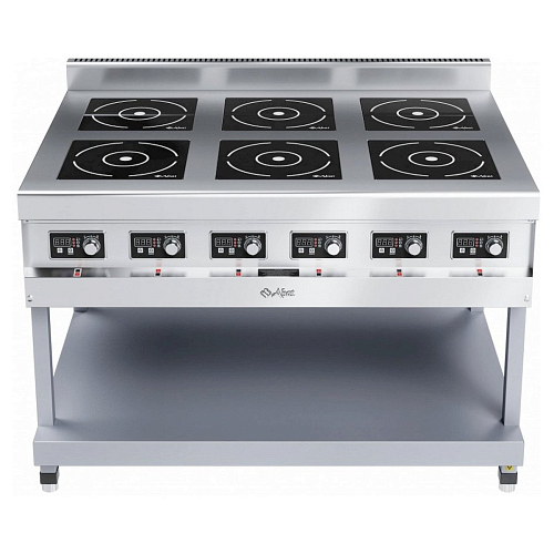 Плита индукционная 6-ти конфорочная Abat КИП-69П-5,0