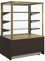 Витрина холодильная Полюс KC70 VH 0,9-1 Chocolate 0102-0109 (ВХСв-0,9д Carboma Cube для шоколада)