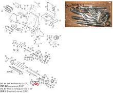 Вал червячный DLX30039 (#39+2х#37) с подшипниками для тестораскаточной машины серии DL, мод. DL 40P