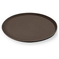 Поднос прорез. d=40см коричн. MG /1/12/