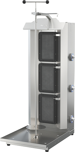 Аппарат для шаурмы Atesy Шаурма-3-Газ-05-Оц (с руч. приводом)