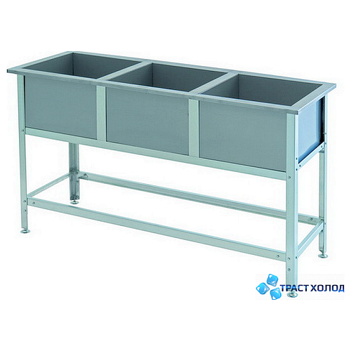 Ванна моечная трехсекционная Atesy ВСМ-С-3.600-02 (ВСМ-3/600)