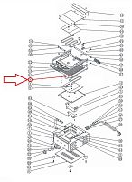 Плита рифленая нижняя #8 для гриля контактного т.м. EKSI серии HEG, мод. HEG-811