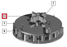 Упор 61900007 (#11) для машины тестоделительно-округлительной т.м. WLBake серии VDR, мод. VDR SA 30