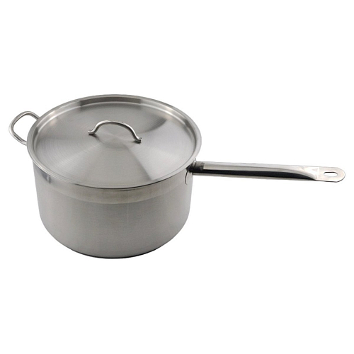 Сотейник 10 л. нерж. d=29,5 см. h=16 см. с 2 ручками с крышкой тройное дно (индукция) MGsteel /1/