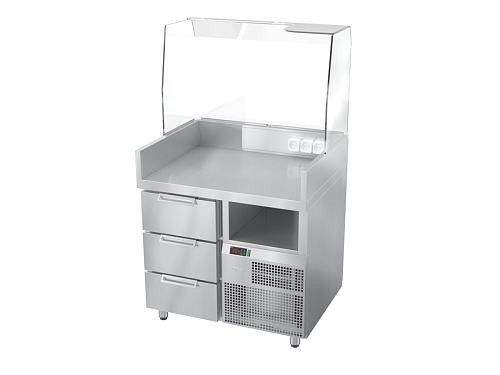 Станция для бургеров и хот-догов Atesy Бавария БХС - 900.700-02 плюс