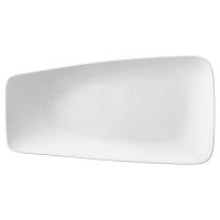 Тарелка прямоугольная 210/175*195 мм. с приподнятым краем, ассиметричное Rectangle /12/