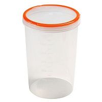 Банка для сыпучих продуктов 1500 мл. d=12,5 см h=18 см полипропилен Винтаж Рс /1/28/