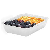 Салатник 4,6 л. 265*335*80 мм прямоугольный белый,поликарбонат Cambro /1/