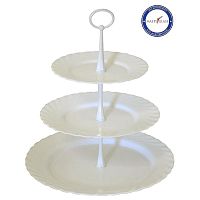 Этажерка 3-х ярусная d=19/24/31 см. Трианон New /1/