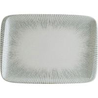 Блюдо прямоугольное 230*160 мм. серый Ирис /1/12/