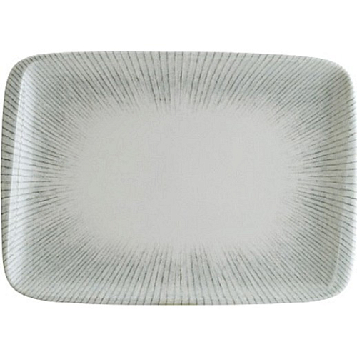 Блюдо прямоугольное 230*160 мм. серый Ирис /1/12/