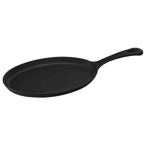 Сковорода порц. 23*17 см. чугун. овальная "ECO" LAVA