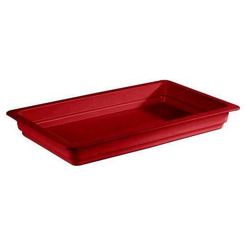 Гастроемкость 1/1 h=65 мм. 7,1 л. фарфор, красная APS /1/4/