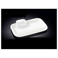 Блюдо прямоугольное l=255*150 мм. с соусником Wilmax /6/36/