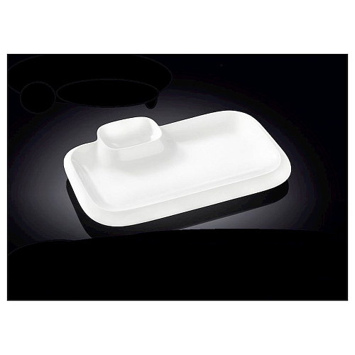 Блюдо прямоугольное l=255*150 мм. с соусником Wilmax /6/36/