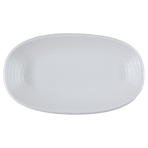 Блюдо овальное 240*140 мм. Белый Пьюре Дот, форма Гурмэ Bonna /1/12/1164/