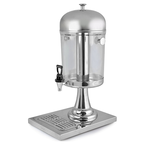 Диспенсер для соков, холодных напитков, 8 л. h=56 см. колба пластиковая MGsteel /1/