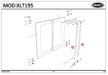Трубка d18 мм TB1077A для ручек дверей шкафов расстоечных т.м. Unox моделей XLT195/XLT135
