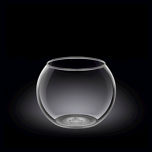 Ваза для цветов d=120 мм. h=100 мм. Термостекло Wilmax (888970) /1/36/