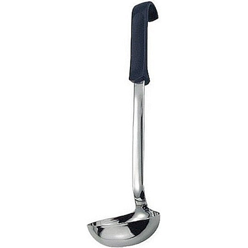 Половник 0,1 л. L ручки 25 см. d=9 см. нерж. с пластик. ручкой APS /1/