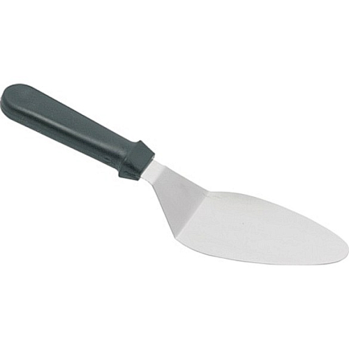 Лопатка 30 см.изогнутая раб.часть 13*7,5 см.нерж.узкая с пластик.ручкой, черная MGSteel /1/96/