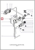 Блок управления (программатор USB) 12042437(P633015000) 2,2кВт для машины стиральной LA18