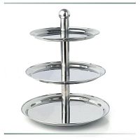 Этажерка 3-х ярусная d=25/30/35 см. h=49 см. нерж. MGSteel /1/5/