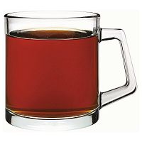 Кружка 380 мл. d=85, h=91 мм прозрач. Бейзик Б /12/