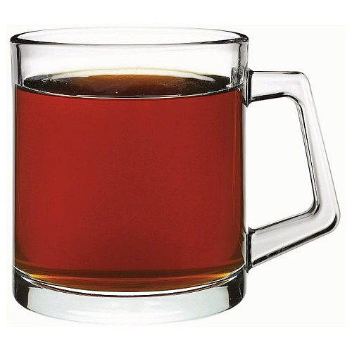 Кружка 380 мл. d=85, h=91 мм прозрач. Бейзик Б /12/