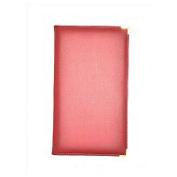 Папка-карта вин 32,5*18,5см кож.зам.-шелк бордо съемные файлы (320) /1/