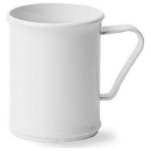 Кружка 288 мл. 7.6 см. белая, поликарбонат Cambro