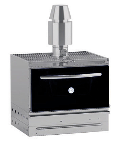 Печь на твердом топливе Ozti OKYK 02S без подставки (дверь черная)