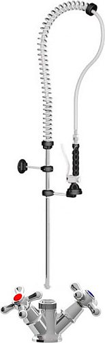 Устройство душирующее Rubinetterie Del Friuli FRIULI 00991110 в комплекте со смесителем 00102013