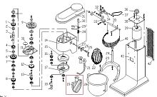 Лопатка (месильный орган) Z-VFM5D-19 для миксера планетарного т.м. EKSI серии VFM, мод. VFM5D