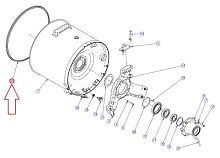 Уплотнение барабана 12023255 (P646110000) для машины стиральной т.м. FAGOR, серии LA