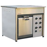 Плита электрическая с жарочным шкафом Термаль ПЭЖ-4 (лицевая нержавейка)