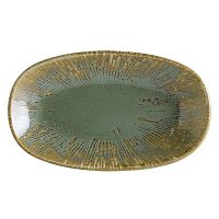 Блюдо овальное 150*85 мм. Снэл Зеленый чай, форма Гурмэ /1/12/