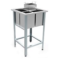 Ванна моечная для мойки яиц сварная Кобор ВМЯ/1-63/63