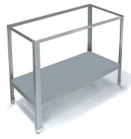 Каркас стола уголок нержавеющий сплошная полка Kayman КС-42/1506