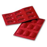 Форма силиконовая для заморозки и выпечки "Ракушка" 9 порц. d=68*45 h=17 мм. /1/