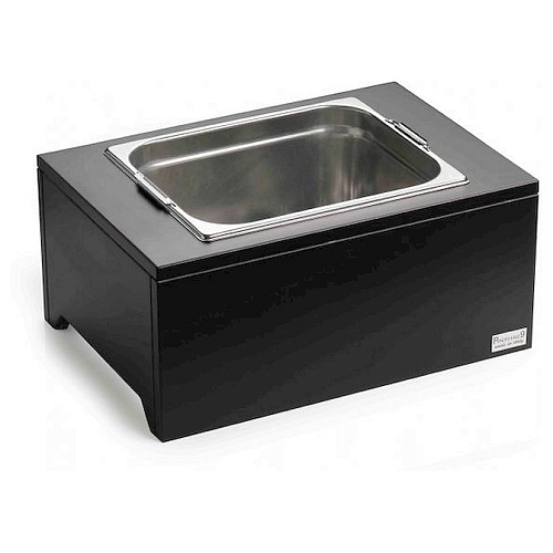 Подставка 46*32*19,5 см. для охлаждения 4 бутылок шампанского, дерево цвет венге+нерж. Pinti