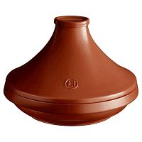 Тажин 2,0 л. d=245 мм. h=196 мм. с крышкой (индукция) коричневый керам Emile Henry /1/